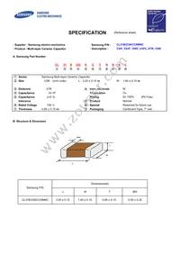 CL31B333KCCNNNC Datasheet Cover