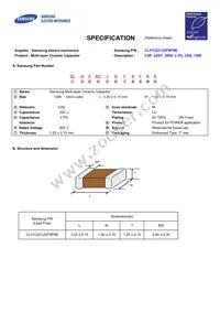 CL31C221JGFNFNE Datasheet Cover