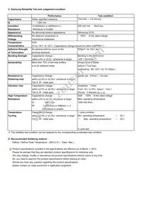 CL31C271JIHNNNE Datasheet Page 2