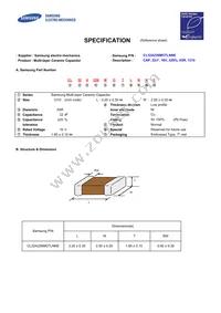 CL32A226MOTLNNE Datasheet Cover