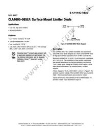 CLA4605-085LF Datasheet Cover