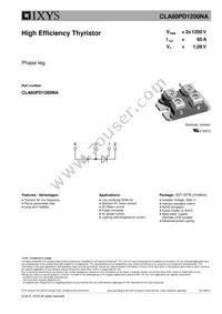 CLA60PD1200NA Datasheet Cover