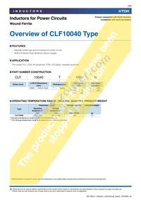 CLF10040T-471M Datasheet Page 3