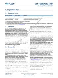 CLF1G0035S-100PU Datasheet Page 14