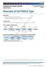 CLF7045T-151M-D Datasheet Page 3
