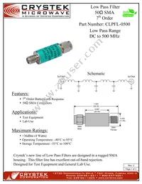 CLPFL-0500 Datasheet Cover