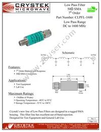 CLPFL-1600 Datasheet Cover