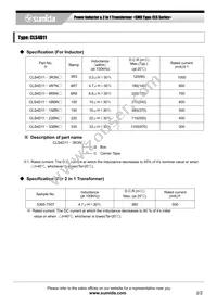 CLS4D11-6R8NC Datasheet Page 2