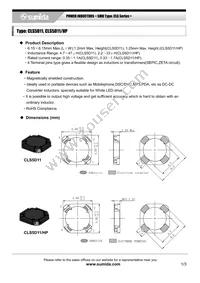 CLS5D11HPNP-100NC Datasheet Cover