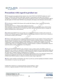 CLU026-1201C1-50AL7G4 Datasheet Page 14