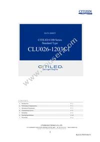 CLU026-1203C1-653M2G2 Datasheet Cover