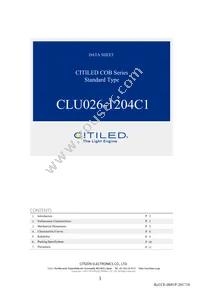 CLU026-1204C1-653M2G2 Datasheet Cover
