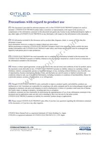 CLU028-1203C4-303H7K4 Datasheet Page 14