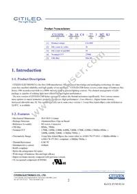 CLU058-3618C4-653M2K1 Datasheet Page 2