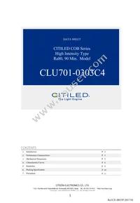 CLU701-0303C4-403H5K2 Datasheet Cover