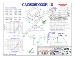 CM0805D900R-10 Datasheet Cover