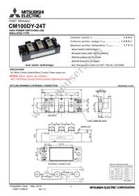 CM100DY-24A Datasheet Cover