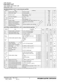 CM100DY-24A Datasheet Page 2