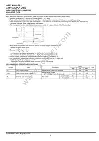 CM100MXA-24S Datasheet Page 5