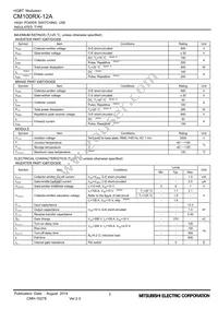CM100RX-12A Datasheet Page 2