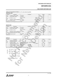 CM100RX-24A Datasheet Page 2