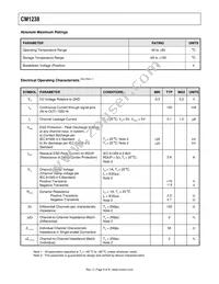 CM1238-08DE Datasheet Page 5