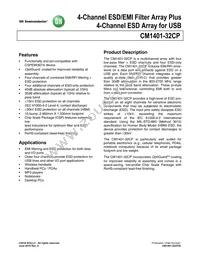 CM1401-32CP Datasheet Cover