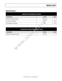 CM1401-32CP Datasheet Page 4