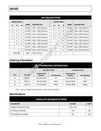 CM1430-06DE Datasheet Page 3