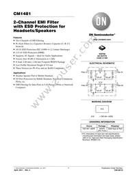 CM1481-02DE Datasheet Cover