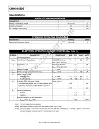 CM1492-06DE Datasheet Page 3