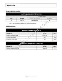 CM1499-E6DE Datasheet Page 3