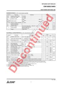 CM150DU-34KA Datasheet Page 2