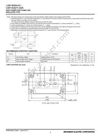 CM150DY-34A Datasheet Page 3