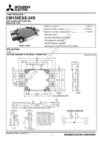 CM150EXS-24S Datasheet Cover