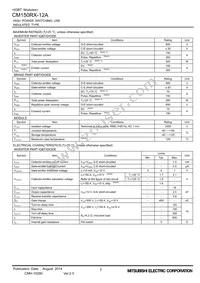 CM150RX-12A Datasheet Page 2