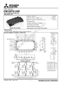 CM150TX-24S Datasheet Cover