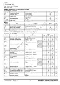 CM150TX-24S Datasheet Page 2