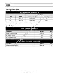 CM1620-06DE Datasheet Page 3