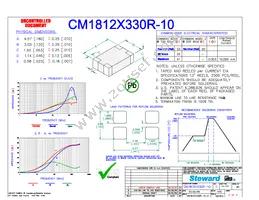 CM1812X330R-10 Datasheet Cover