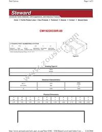 CM1922X330R-00 Datasheet Cover