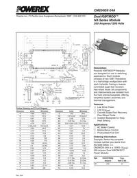 CM200DX-24A Datasheet Cover