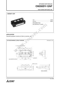 CM200DY-12NF Datasheet Cover