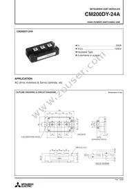 CM200DY-24A Datasheet Cover