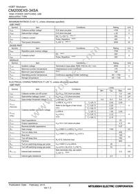 CM200EXS-34SA Datasheet Page 2