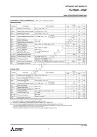 CM200RL-12NF Datasheet Page 3