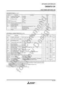 CM200TU-12F Datasheet Page 2