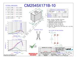 CM2545X171B-10 Datasheet Cover