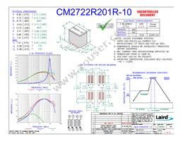 CM2722R201R-10 Datasheet Cover