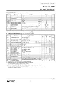 CM300DU-12NFH Datasheet Page 2